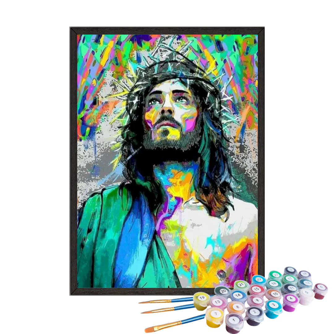 Paint By Numbers - Jesus With Colors