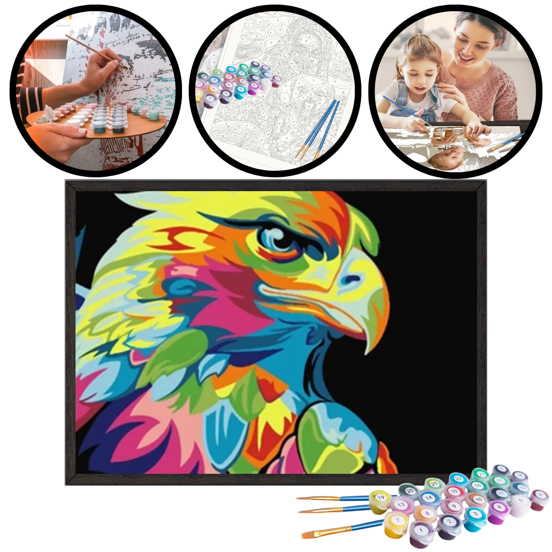 Paint By Numbers - Colorful Eagle