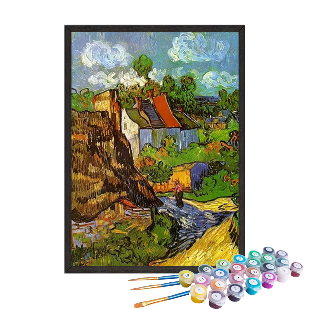 Paint By Numbers - Van Gogh House in the Woods