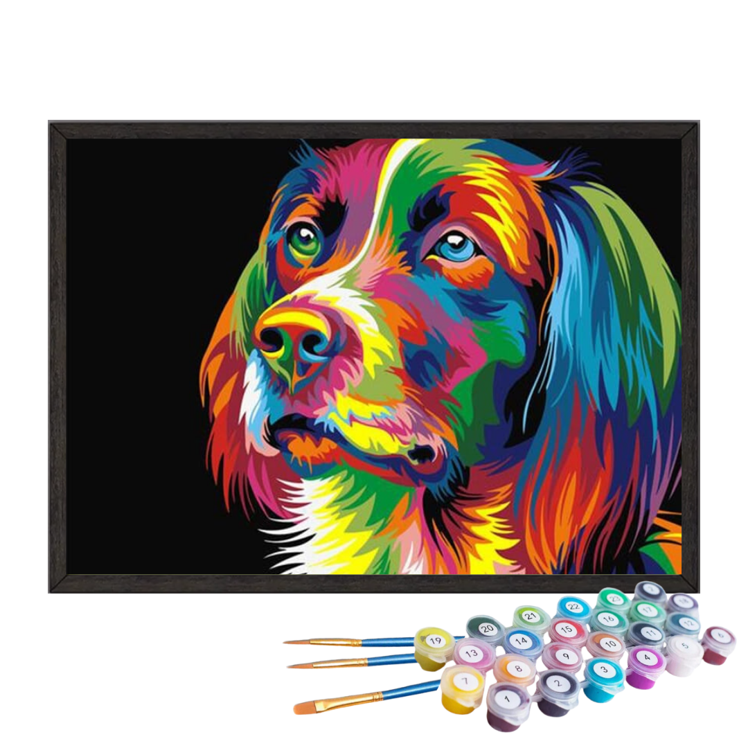 Paint By Numbers - Psychedelic Dog