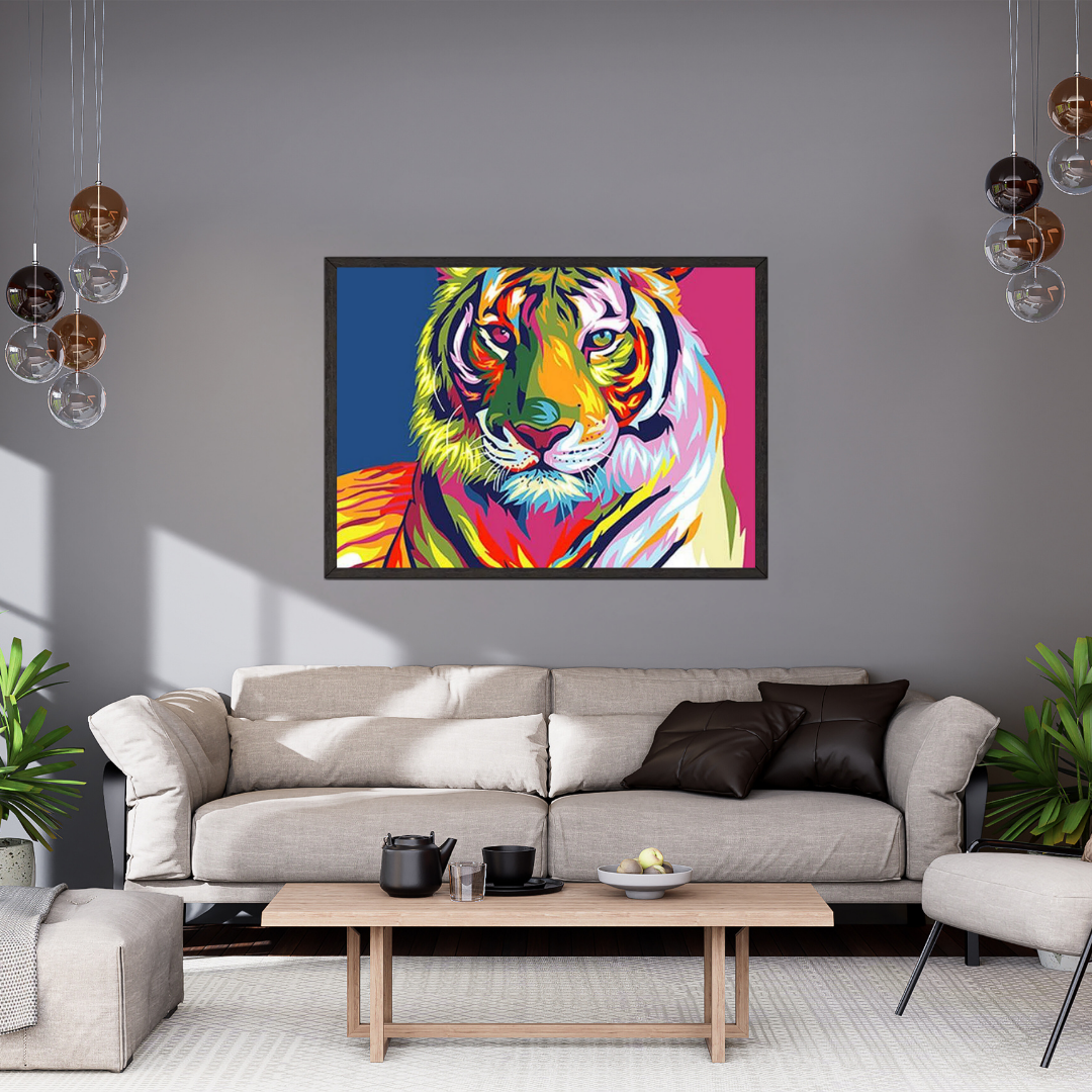 Paint By Numbers - Colorful Tiger