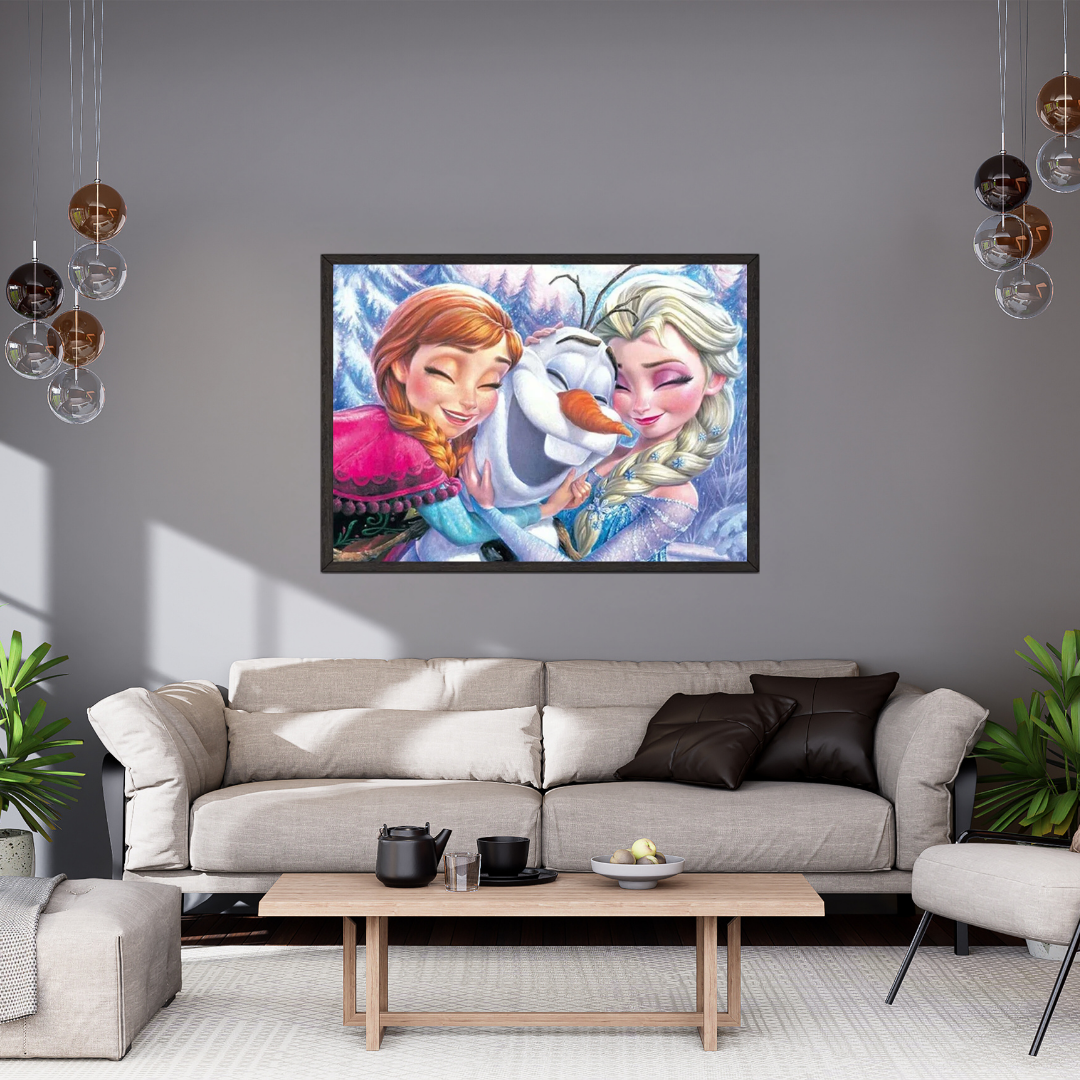 Paint By Numbers - Anna, Elsa and Olaf