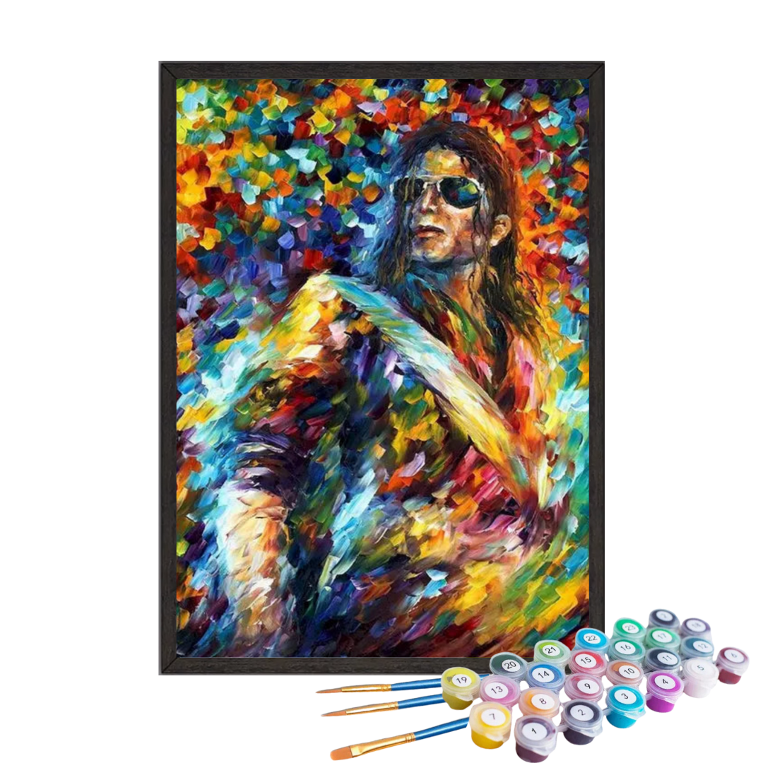 Paint By Numbers - Michael Jackson Colorful