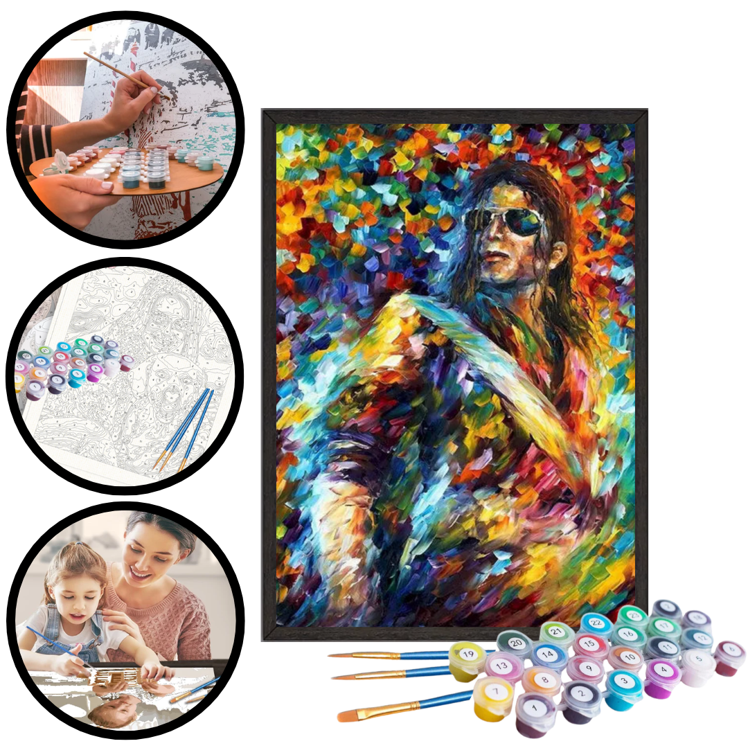 Paint By Numbers - Michael Jackson Colorful