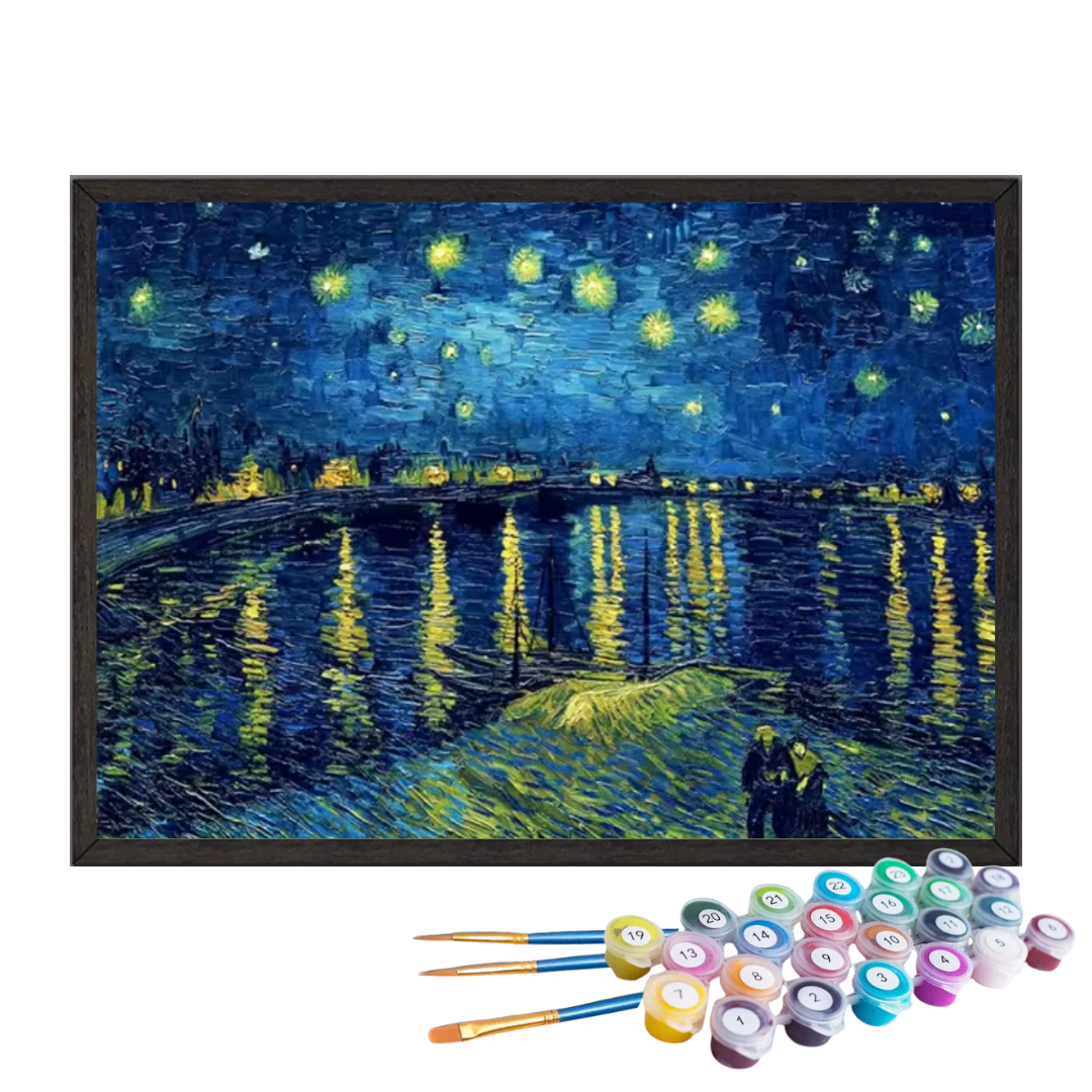 Paint by Numbers - Van Gogh - Night in Pródano - KIT DIY