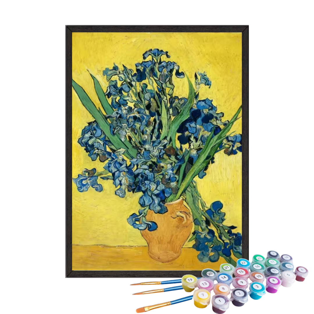 Paint by Numbers - Van Gogh - Vase Whit Lilies - KIT DIY