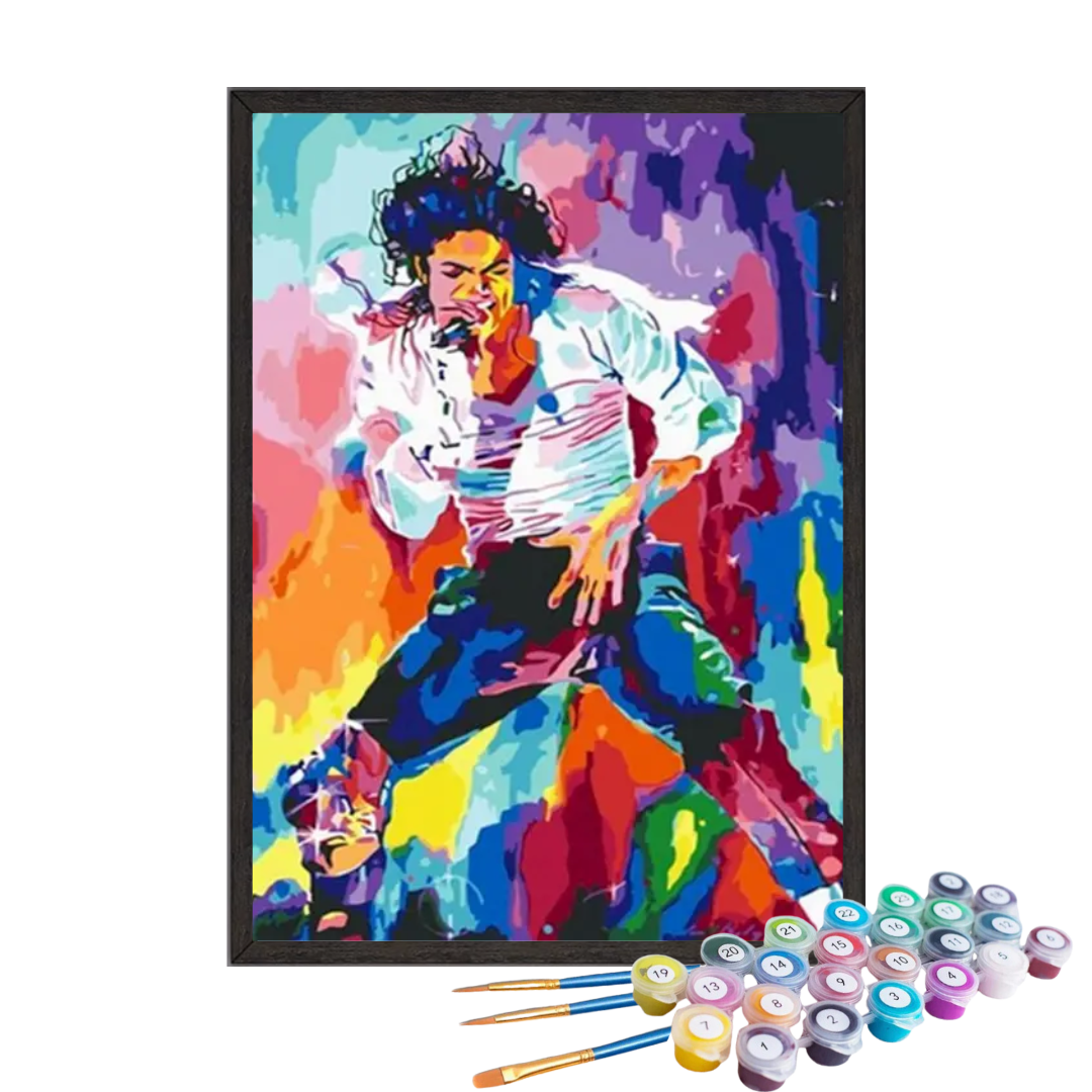 Paint By Numbers - Colorful Michael Jackson