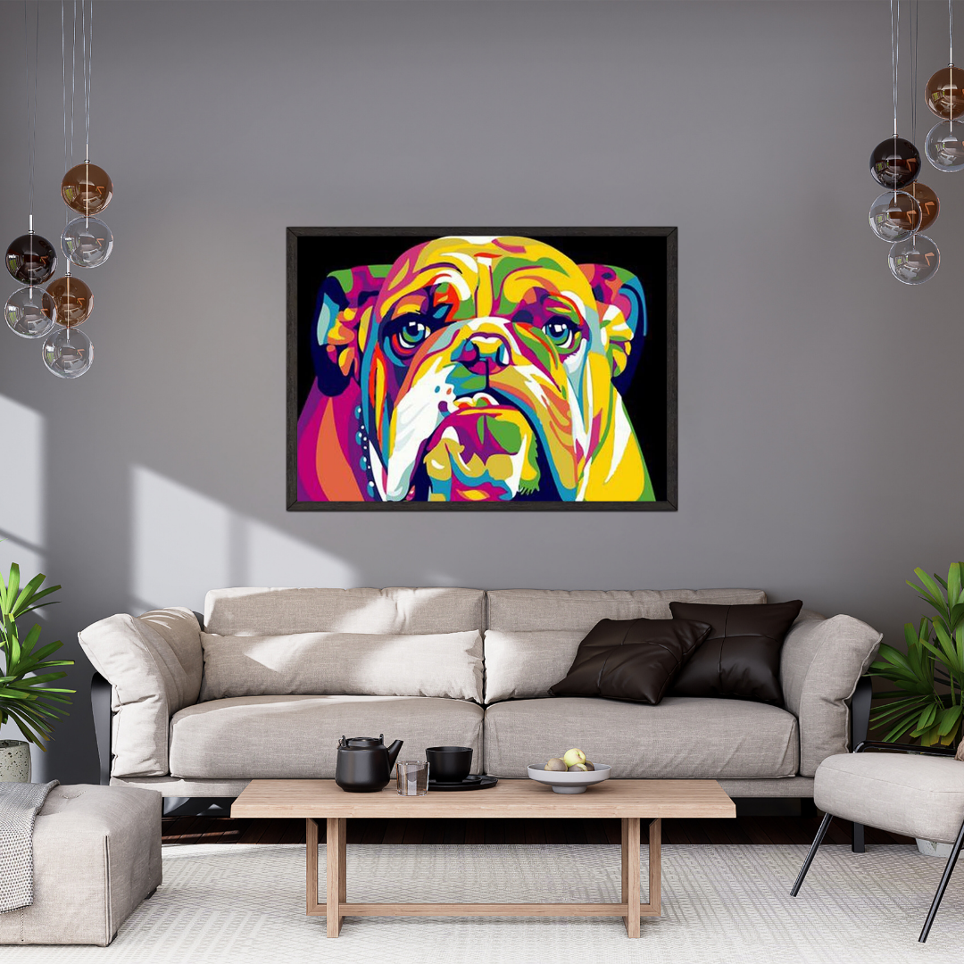 Paint By Numbers - Psychedelic Dog