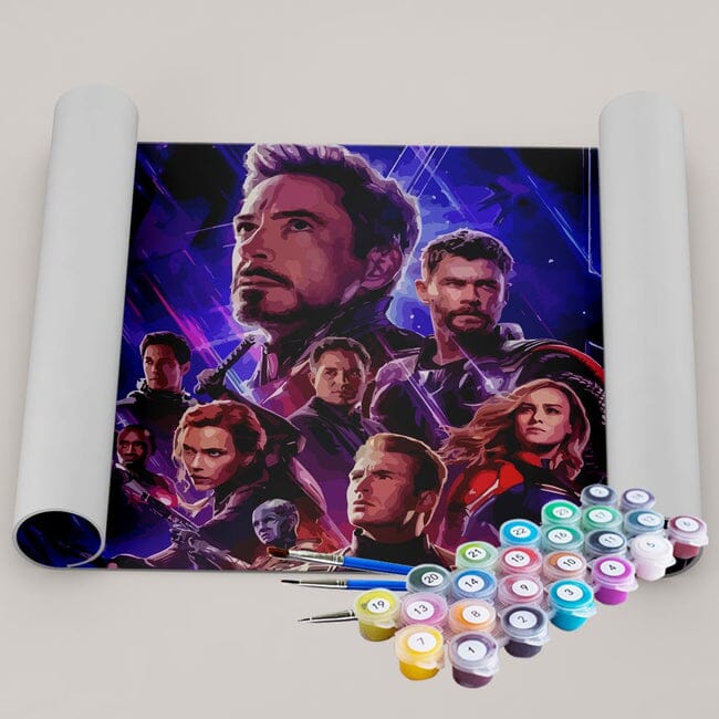 Kit Pintura Terapêutica - Vingadores (Avengers) - Marvel Caminho Da Arte 